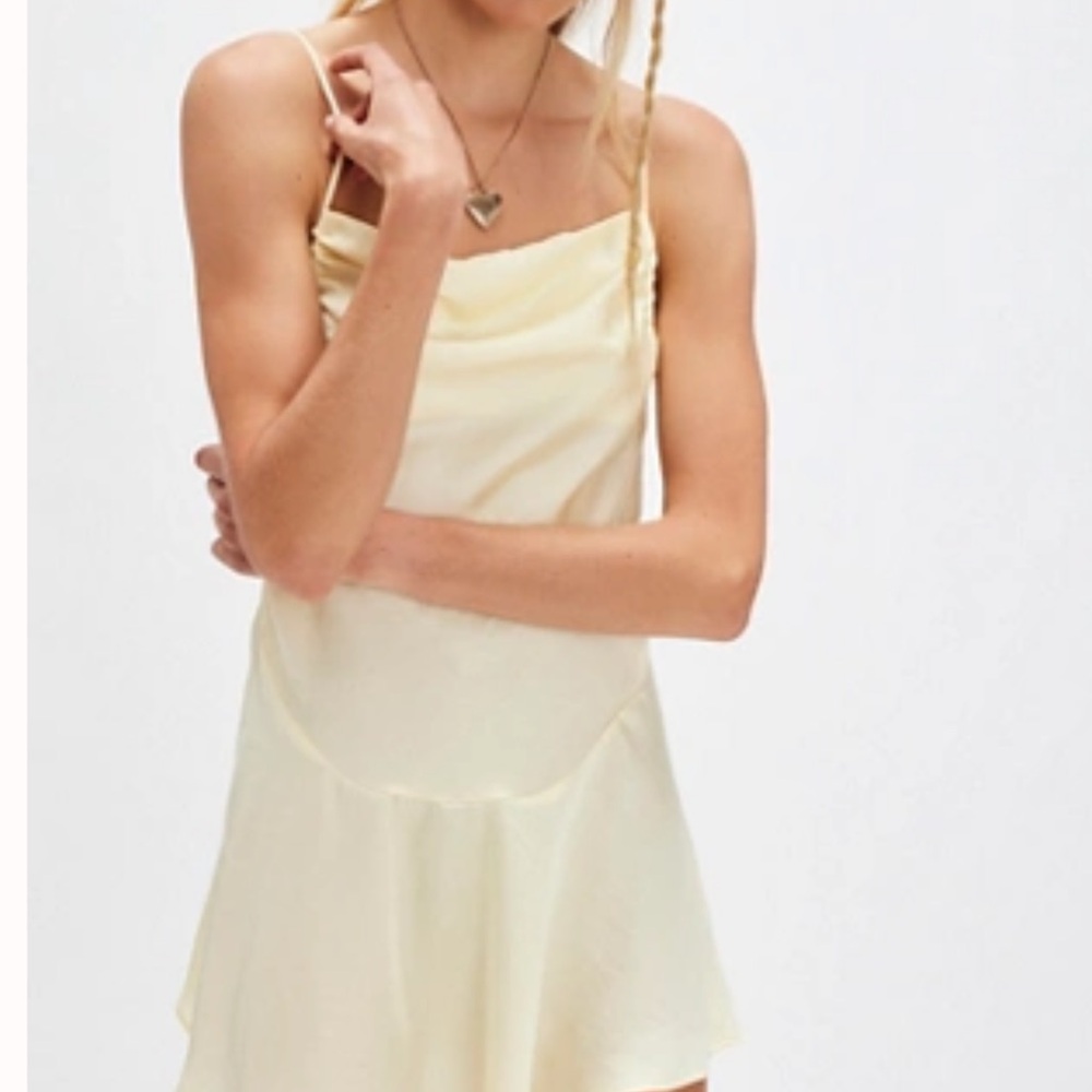 Free People Butter Yellow Slip Dress